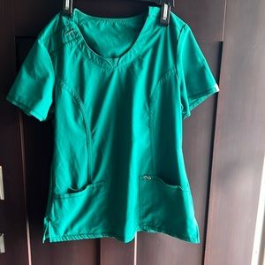 Cherokee Brand infinity Green scrub top
